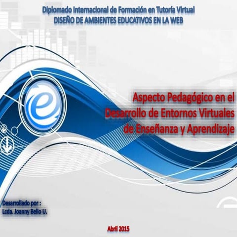 Aspecto Pedagógico en el Desarrollo de EVEA