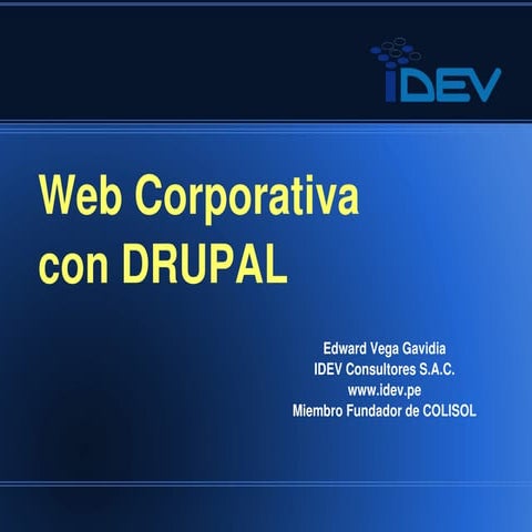 Web corporativa con Drupal