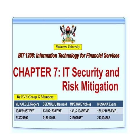 IT Security and Risk Mitigation
