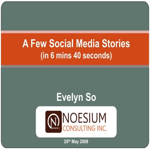 3 Social Media Stories - Personality, Ecosystem, Twitter Interview
