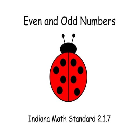 Even and odd numbers with ladybugs