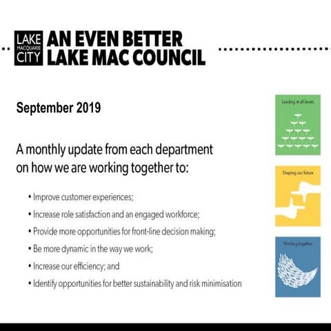 An Even Better Council - September 2019 