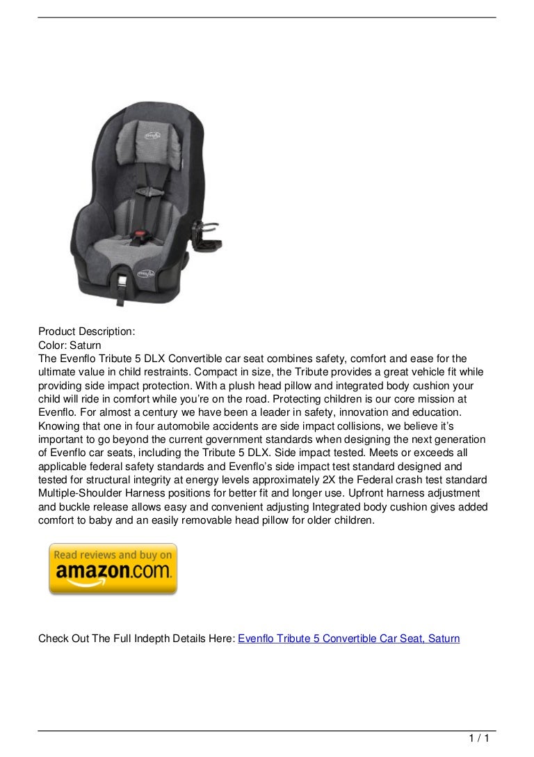 evenflo tribute 5 dlx convertible car seat