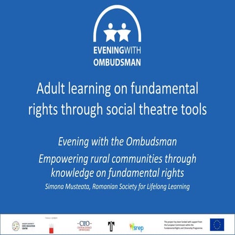 Adult learning on fundamental rights through social theatre tools