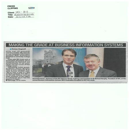 BIS Graduation Breakfast 2016