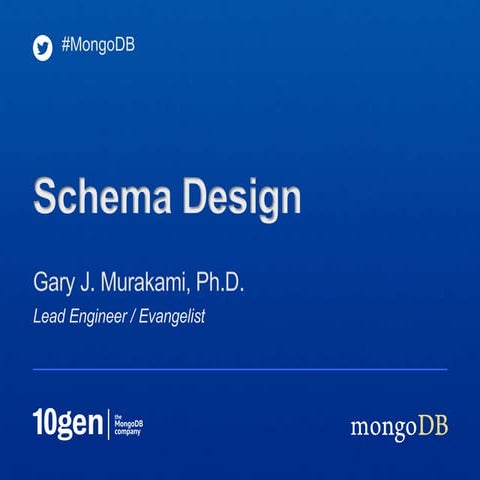 Schema Design by Gary Murakami