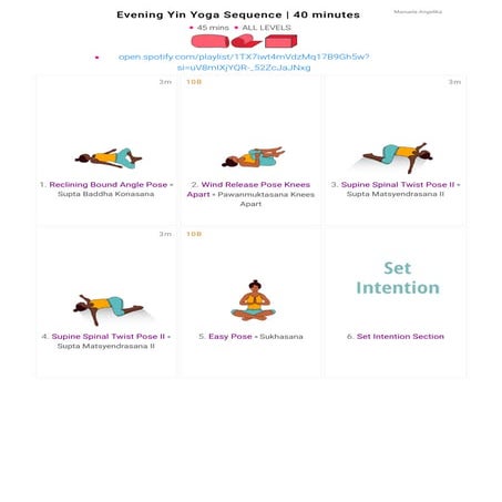 Evening yin yoga sequence | PDF