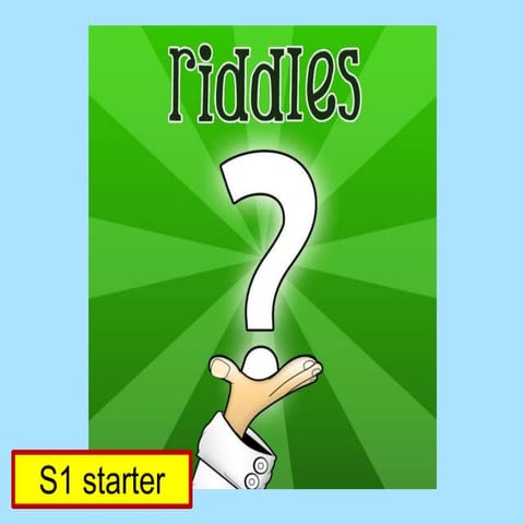 Even more riddles!