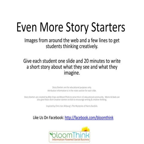 Even More Story Starters