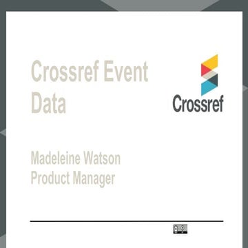 Crossref Event Data Progress