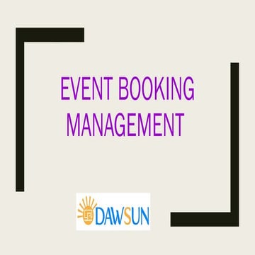 Event Booking Management