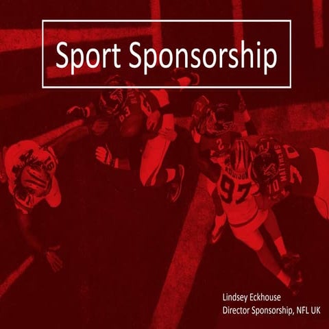 Sponsorship in Sports Events - An NFL Perspective