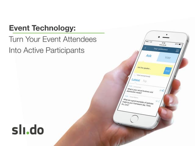 Event Technology:  Turn Your Event Attendees Into Active Participants