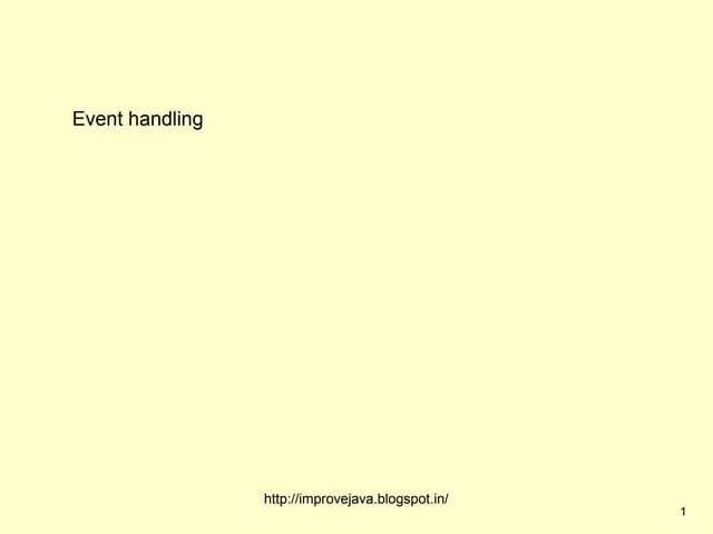Event handling62