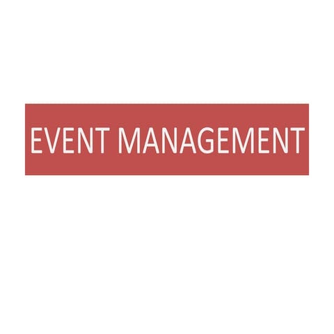Event management