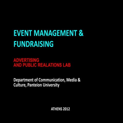 Event Management & Fundraising successful case study