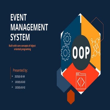 Comprehensive Event Management System Using Object-Oriented Programming ...