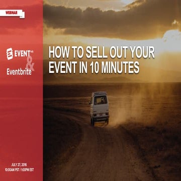 How to Sell Out Your Event in 10 Minutes