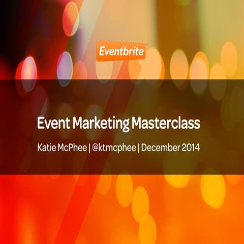 Event Marketing Masterclass