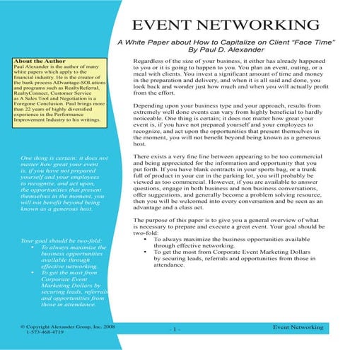 MAKING COMPANY EVENTS COUNT