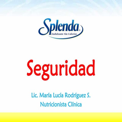 Revista Amiga- Splenda - / Seguridad