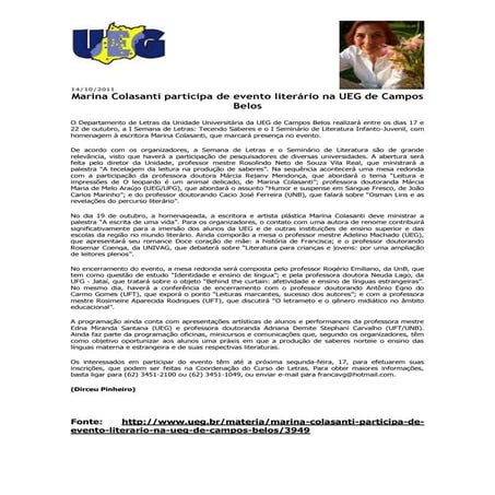 Evento com marina_colasanti