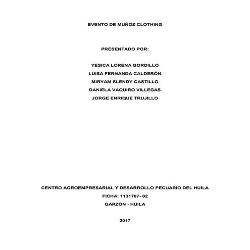 Evento de la desfile de moda 1 empresa muñoz clothing 