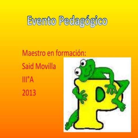 Evento pedagogico taller 2