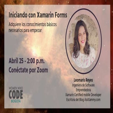 Women Who Code Bogota: Introduction to Xamarin Forms