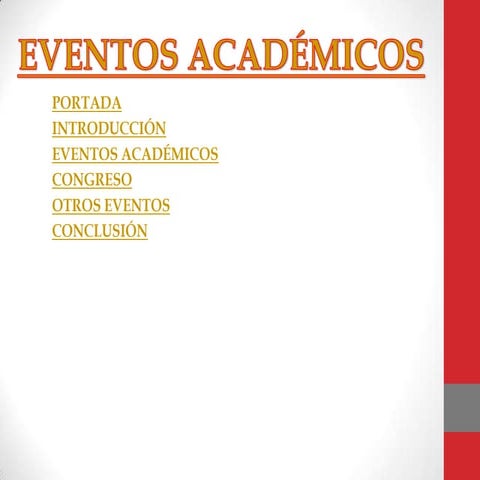 Eventos académicos