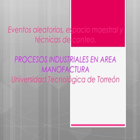 Eventos aleatorios etc