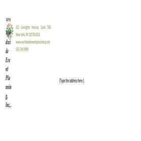 Event planletterhead