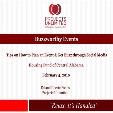 Buzzworthy Events for Central Alabama Housing Fund