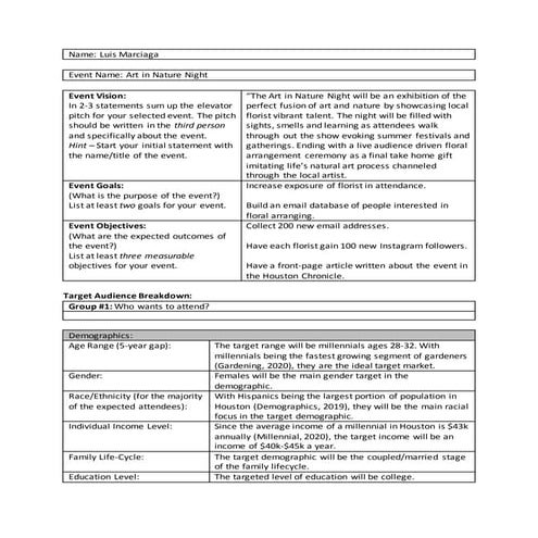 Event Planning Schedule | PDF
