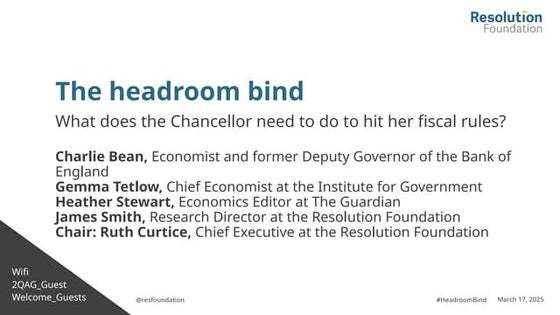 The headroom bind What does the Chancellor need to do to hit her fiscal rules?