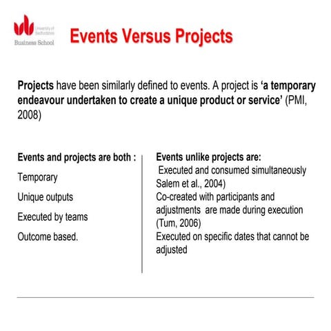 Event project management