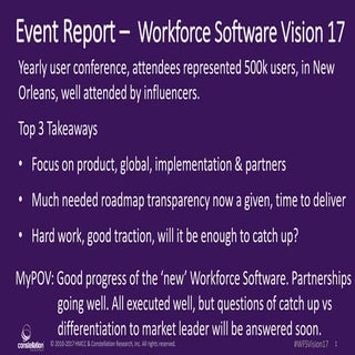 Event Report - Worforce Software Vi...