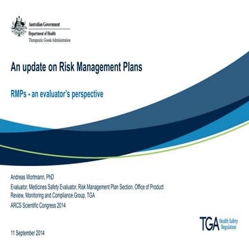 An update on risk management plans - an evaluator's perspective