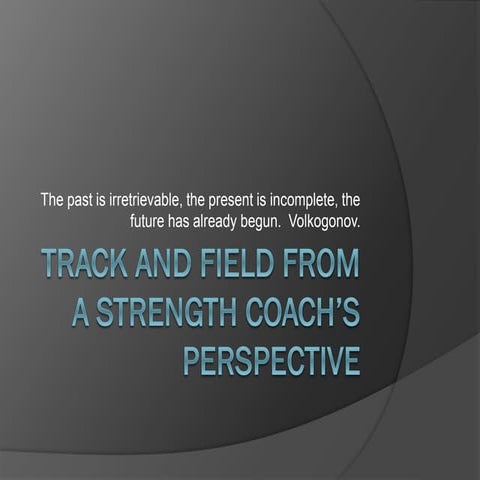 Strength Training for Track and Field