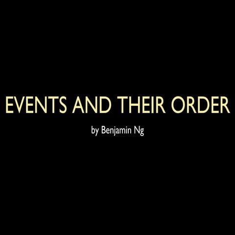 Events and their order quotes (2)