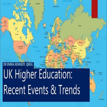 Events and trends in UK Higher Education, February 2016