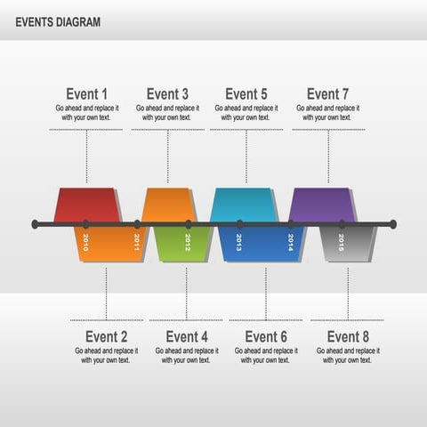 Events Diagram for PowerPoint by PoweredTemplate.com