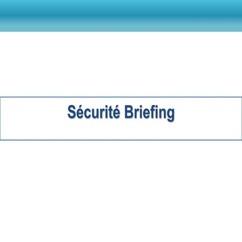 Event security brief french