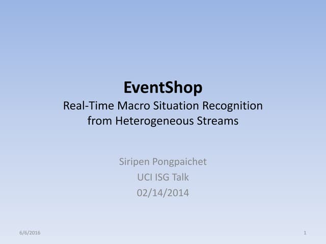 EventShop ISG talk 140213