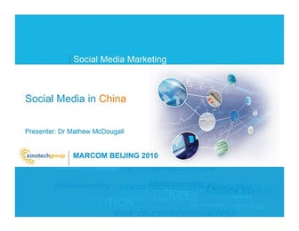 Marcom Beijing 2010- Social Media Session
