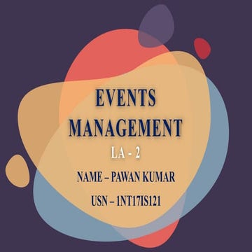 Events management