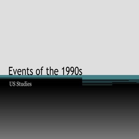 Events of the 1990s