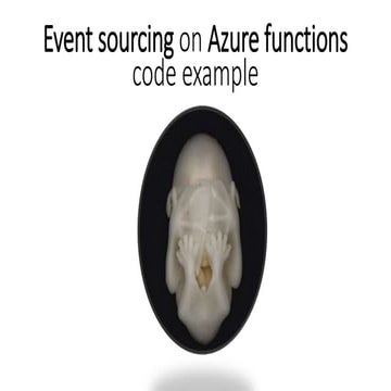 Event sourcing on azure functions code example
