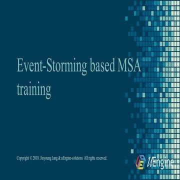 Event storming based msa training commerce example v2