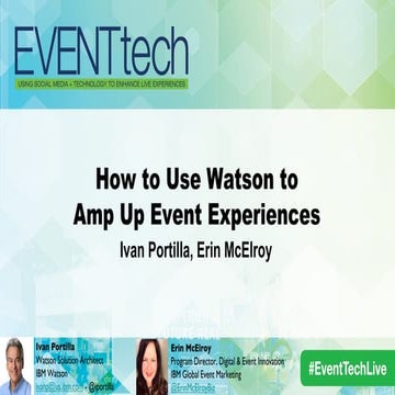 How to Use Watson to Amp up Event Experiences